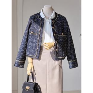 [커스텀에이블]골드 버튼 포켓 트위드 자켓_T2604JK601A