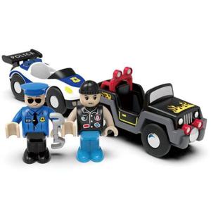 [문구] 미카포트 교통놀이 수동 경찰차와 도둑차 MF90057 자동차장난감