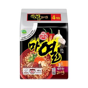 봉지라면 오뚜기 마열라면 120g 16개