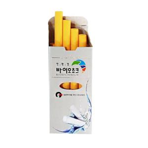 바이오 초크 노랑색 (1갑10본) - 워터초크칠판