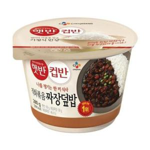 CJ 즉석밥직화볶음짜장덮밥컵반 280g(행사상품)