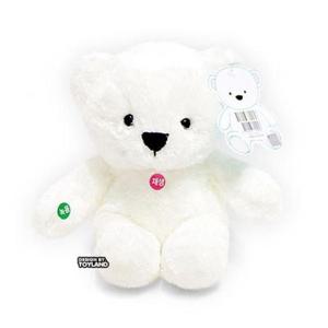 누리베어 녹음인형 25cm 화이트 애착 곰인형 말하는