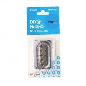 마그피아 DIY용 ND자석 원형 8mmx3T 12개입 1개