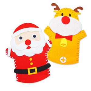 산타와 루돌프 손인형놀이 4개