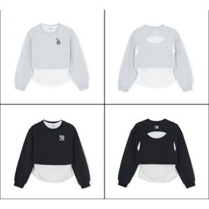 [엠엘비키즈] MLB키즈 스트릿 걸즈 레이어드 맨투맨 (7FMTB076100) 7FMTB0761000