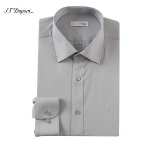 [듀퐁셔츠] (S.T듀퐁)24년 SS 신상 슬림핏 스트레치 솔리드 긴팔 셔츠 -SE4SM21LS311SGY(그레이) SE4SM21LS311