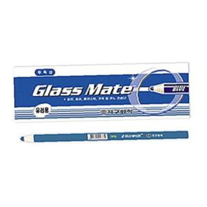 지구 글라스메이트 유리용색연필 채점펜(파랑 12자루)