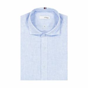 [듀퐁셔츠] 듀퐁셔츠 SE4SM21LS315SBU 린넨와이드 솔리드 슬림핏 긴팔 셔츠 SE4SM21LS315