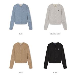 [후아유] Steve High Gauge Wool Cable Cardigan (WHCKG1215F) WHCKG1215F