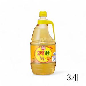 식당용식초 오뚜기 2배양조식초 X 대용량 업소용식초 1.8L 3개