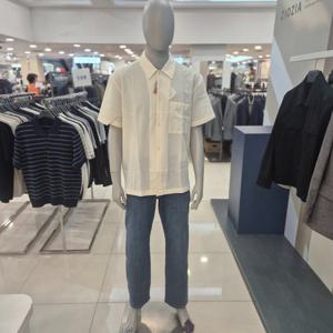 [지오지아]S/S 오버핏 빅포켓 씨어서커 반팔셔츠ABF2WC1209