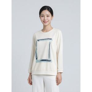 [프렐린][프렐린]골테이프 프린트 블라우스-R1BM241012B