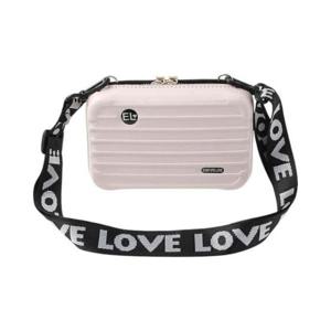 [패션] 캐리어 스타일 미니 크로스백 핑크베이지 DK88