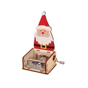 DIY 나무 모형 조립 키트 크리스마스 오르골 산타클로스 YM862-23