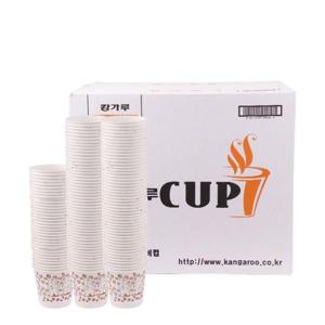 커피종이컵 위생 캉가루 종이컵 자판 1회용컵185mlx1000개 1BOX