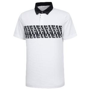 [와이드앵글]남성 TO 폴리곤 보더 폴로 티셔츠 WMM24231W2