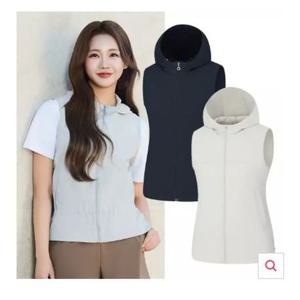 [콜핑]LD18 여성 여름 후드일체형 시어서커소재 등산조끼 KWV7186W