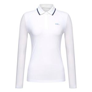 [와이드앵글]여성 TO W.ICE 절개 폴로 티셔츠 L_White(WWM25236W2)