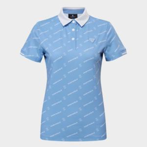 [와이드앵글]여성 TO 전판 로고 프린트 폴로 티셔츠 L(WWM25233B1)