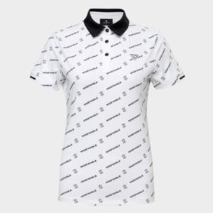 [와이드앵글]여성 TO 전판 로고 프린트 폴로 티셔츠 L(WWM25233W2)