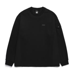 내셔널지오그래픽 우븐 배색 포인트 디자인물 맨투맨 (세미오버핏)N241USW230 N241USW230