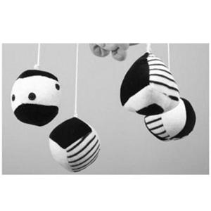 흑백모빌 도형흑백모빌 (더블구성용) 신생아모빌 봉제 도형인형