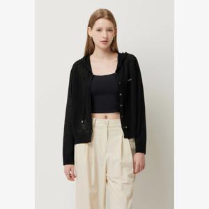 [시슬리]후드 자수 니트 가디건 SAKC10541