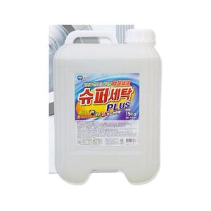 bubblewick 슈퍼세탁플러스 액체세제 말통 버블윅 세탁세제 15kg