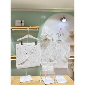 압소바 압소바HM (출산선물)리본코튼모달배냇저고리슈트속싸개손싸개모자5종 (Q5A2D10102) Q5A2D101