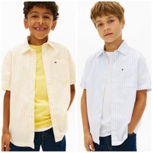 타미힐피거칠드런 타미힐피거칠드런M T42G1HSH250BT1 플렉스 이타카 스트라이프 셔츠  T42G1HSH250BT1