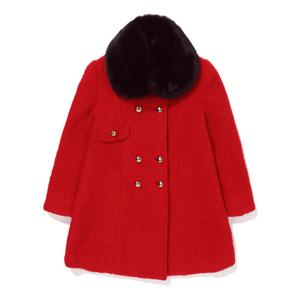 빈 빈1 BZ64CT02RD 레드 부클 에이라인 울 코트 BZ64CT02RD