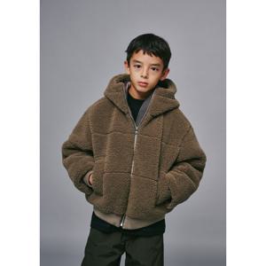 빈 현대충청 AZI1JP01BN 주니어 남아 여아 브라운 퀼팅 보아털 후드 점퍼 캐주얼 코디 패션 선물 AZI1JP01BN