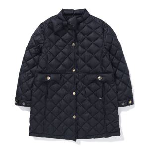 빈 빈1 BA12CT01NV 네이비 리본 퀼팅 코트 BA12CT01NV