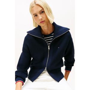 타미힐피거 여성 T22G0KCD003WT2 코튼 풀 집업 니트 가디건 T22G0KCD003WT2