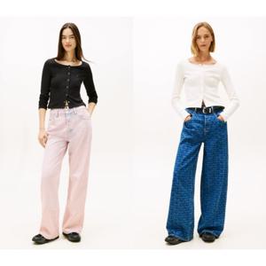 [타미힐피거데님] 타미진스 여성 스냅 립 버튼 가디건 T32G0TTO01TWT1 T32G0TTO01TWT1