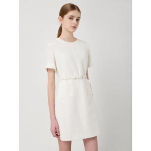 씨씨콜렉트 C251MSE004_벨티드 트위드 원피스 C251MSE004