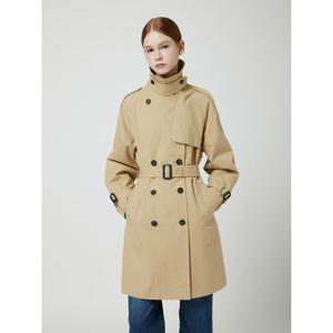 씨씨콜렉트 C253MSI001 벨티드 하프 더블 트렌치 코트 C253MSI001