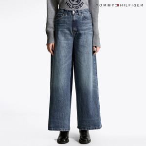 타미힐피거 여성 타미여성 크리스 와이드 핏 데님 팬츠 T22F7NPC051WT1 T22F7NPC051WT1