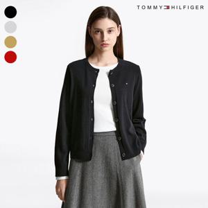 타미힐피거 여성 타미여성 캐시미어 블렌드 크루넥 가디건 T22F7KCD060WT2 T22F7KCD060WT2