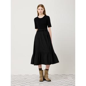 씨씨콜렉트 C251MSE005 니트 블록 크링클 원피스 C251MSE005