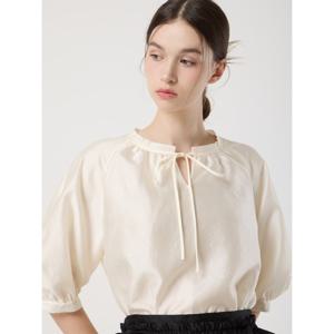 씨씨콜렉트 C252MSC032 볼륨 셔링 리본 블라우스 C252MSC032