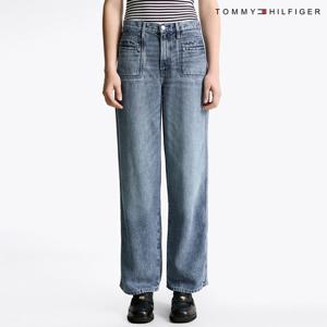 타미힐피거 여성 타미여성 라나 릴랙스 핏 데님 팬츠 T22F6NPC041WT1 T22F6NPC041WT1