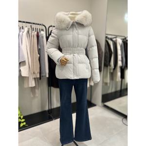 쉬즈미스 쉬즈미스 (SSDJPP42080) 폭스 퍼 벨티드 덕다운 패딩 SSDJPP42080