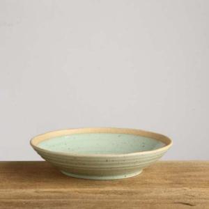 식기 이천도자기 발수청자 원형 수육접시 1호 18.5cm 식기 그릇 대접시 플레이팅