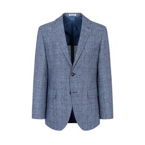 [로가디스정장] ICE WOOL 경량 울 체크 패턴 재킷 - 블루 (RX6311N61P)  RX6311N61P