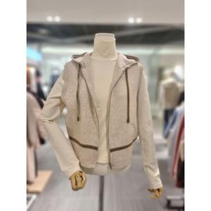 [르샵블랑] 레터링후드 니트 베스트 (L1H12KVT020) L1H12KVT020