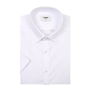 [레노마(셔츠)]폴리 트윌 스판 솔리드 슬림핏 반팔 셔츠 RZUSL1107-WH