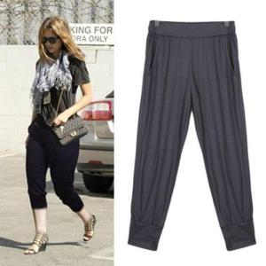 [옷은날개] 심플 TR 8부 배기팬츠 0576 배기바지 9부 가을 크롭