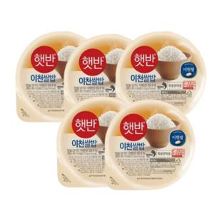 CJ 햇반 이천쌀밥 210g 5개 대용량 이천쌀 즉석밥 간편식