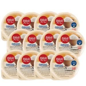 CJ 햇반 이천쌀밥 210g 12개 대용량 이천쌀 즉석밥 간편식